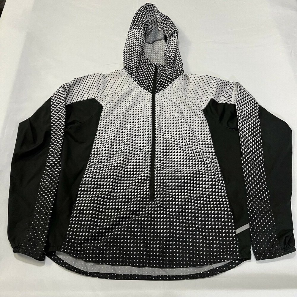 Mission Vapor Active Women’s Hoodie Sweatshirt  Windbreaker Black White Small